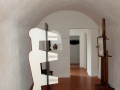 Œuvre de Georges Lauro sculpture bois peint