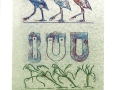 Lithographie unique surimprimée N° 7194 1972
