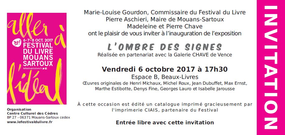 invitation ombre des signes