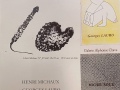Invitation Exposition HENRI MICHAUX, GEORGES LAURO et MICHEL ROUX