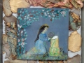 Bojnev-N°-1275-35x365-cm-huile-sur-bois-aura-papiers-brules-et-tissus-signe-BD-1962
