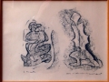 Max-Ernst-a-Poucette-N°-8924-frottage-sur-papier-23x31-recto-cm