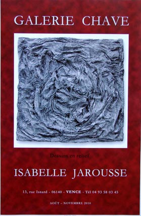 ISABELLE JAROUSSE Exposition de dessins en relief